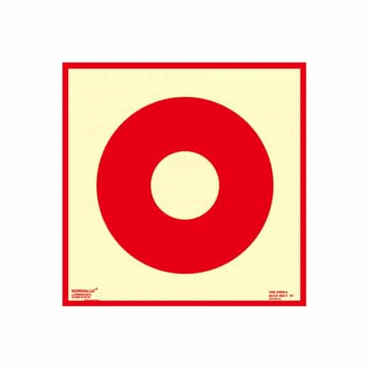 señal pulsador de alarma