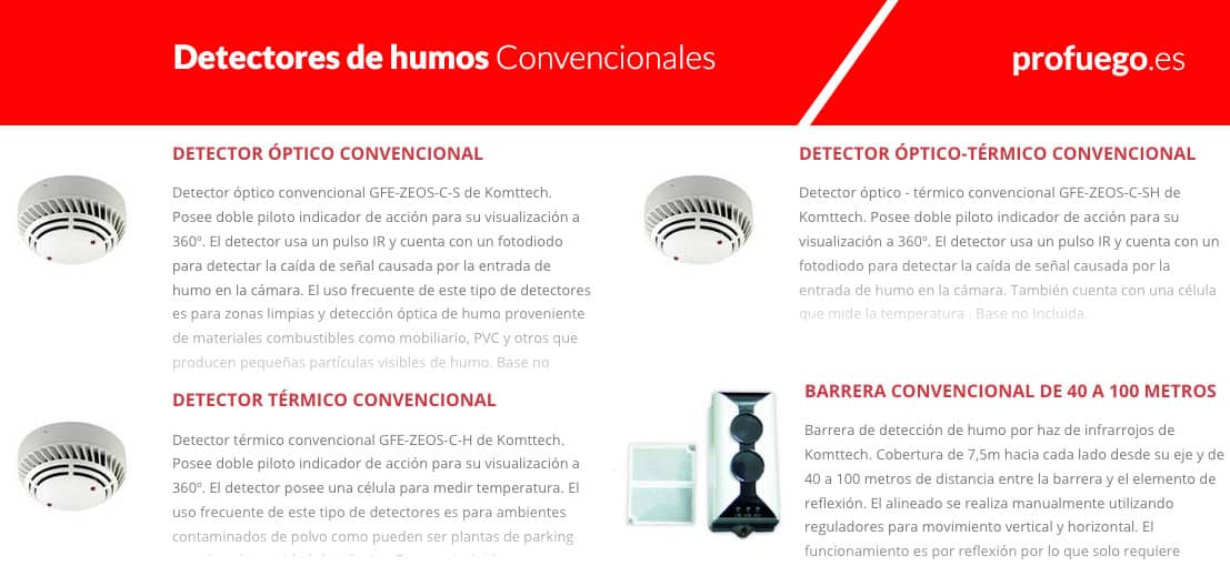 detectores de humos profuego