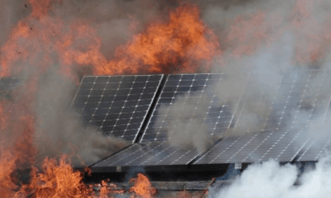 Protección contra incendios en placas solares